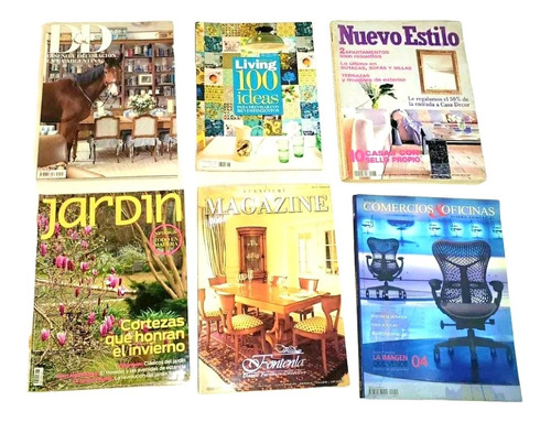 Lote X 6 Revistas Magazine Jardin Living 100 Años Nuevo Esti