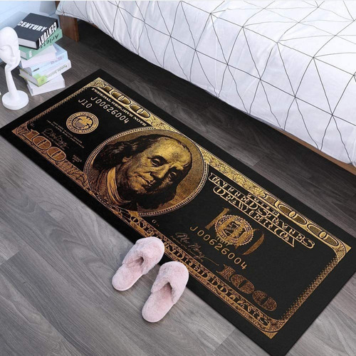 Juego De Alfombras De Cocina De 100 Billetes De Dólar