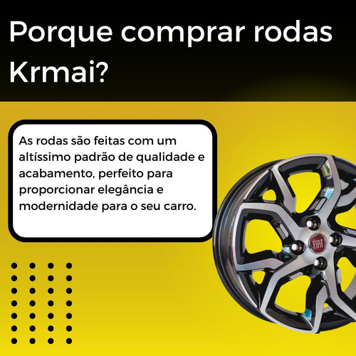 04 Rodas Bd Fiat Argo Hgt R92 + 04 Pneus 205/40/17 *