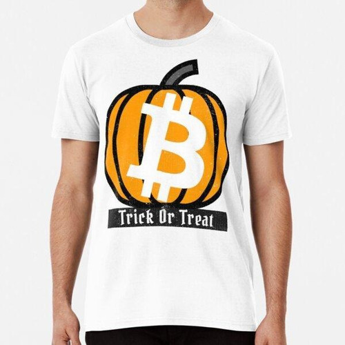 Remera Bitcoin Halloween Pumpkin - Trick Or Treat Algodon Pr