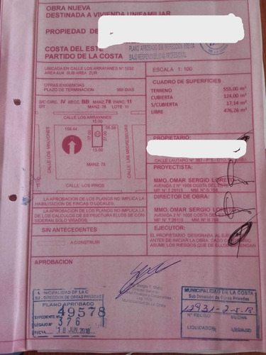 Venta Terreno Con Escritura, Cercado Y Planos Aprobados De La Casa