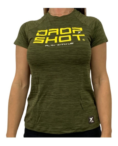 Camiseta Feminina Drop Shot Blusa Manga Curta Beach Tennis