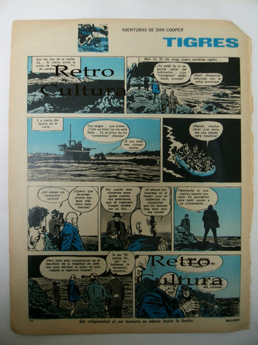 Comic,historieta,clipping Antiguo,dan Cooper. Coleccionable.