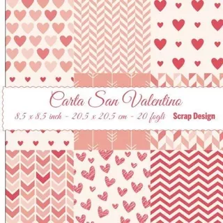 Libro: Carta San Valentino 8,5 X 8,5 Inch - 20,5 X 20,5 Cm -