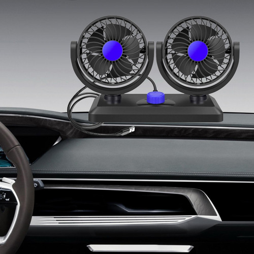 Ventilador Plegable De Doble Cabeza Para Automóvil, 5v