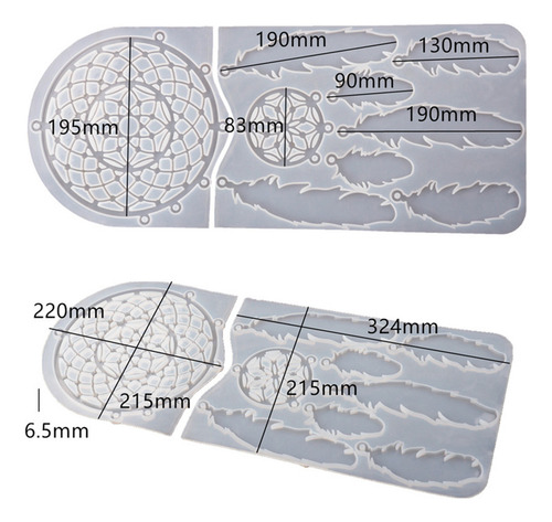 Kit De Molde Diy, Moldes Epóxi Para Ambiente