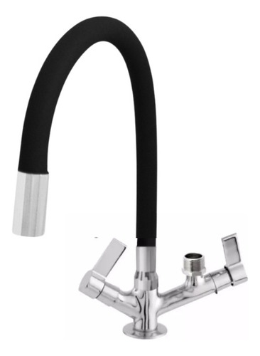 Torneira Bancada Maquina Lavar Louça Louça Bica Preta C71 Cor Preto