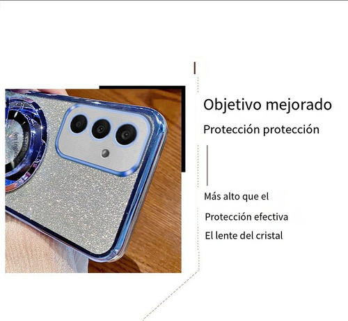 Mm Funda Para Oppo Realmec67 4g/c75/f17pro, Soporte Con Correa Degradada, Transparente, Que Absorbe Los Golpes, Funda