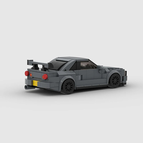 Nissan Skyline Gt-r R3 325pcs Bloques Construcción Moc