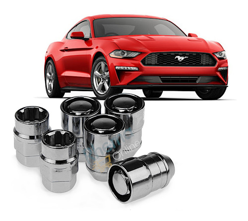 Birlos Tuercas Seguridad Cl Ford Mustang 2015 Y Posteriores