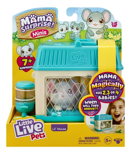 Little Live Pets Mama Surprise Lil' Mouse Minis. Importado