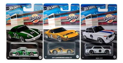 3 Pack Serie Exclusive Hotwheels Vintage Racing Club 2024 