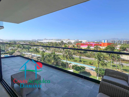 Cad Altamar Victory 402. ¡confort Y Estilo En Acapulco Diamante! Departamento Con Terraza Y Vista A Las Áreas Comunes