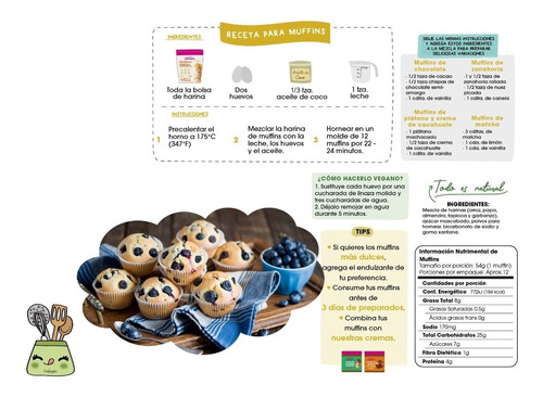 Harina Muffins Veganos Morama Ideal Dieta Keto - Fralugio