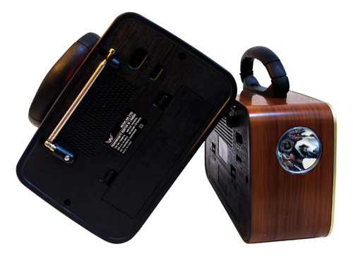 Rádio Retrô Bluetooth Am Fm Usb Sd Bivolt Cores Vintage