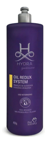 Hidratante Pet Hydra Oil Redux System 450g Pet Society Fragrância Mix Tom De Pelagem Recomendado Mix