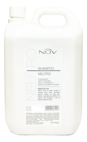 Shampoo Neutro Alisados Nov 3900 Ml