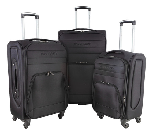 Set Valijas X3 Bagcherry 4 Ruedas Viaje Travel Economica 360