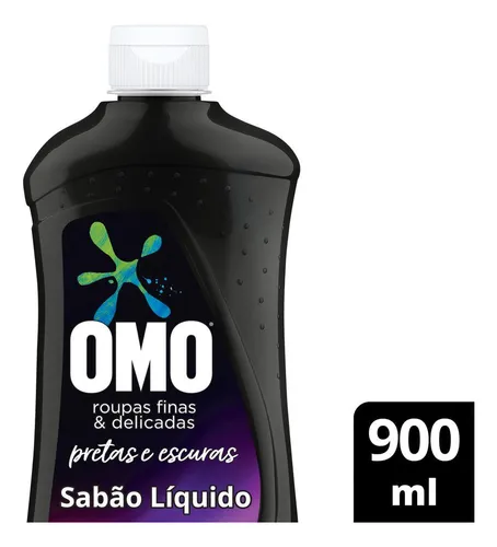 Lava-Roupas Líquido Roupas Finas e Delicadas Pretas e Escuras Omo...