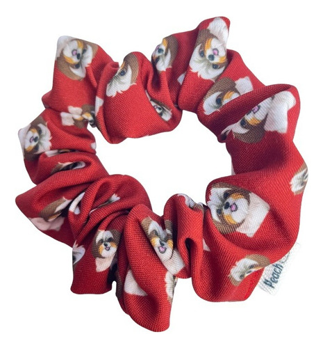 Scrunchie Collet Para El Cabello Diseños De Perritos