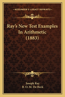 Libro Ray's New Test Examples In Arithmetic (1883) - Ray,...