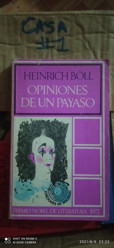 Libro Opiniones De Un Payaso. Heinrich Boll