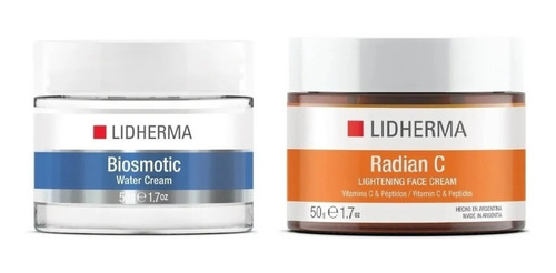 Kit Biosmotic Water Cream + Radian C Face Cream Lidherma