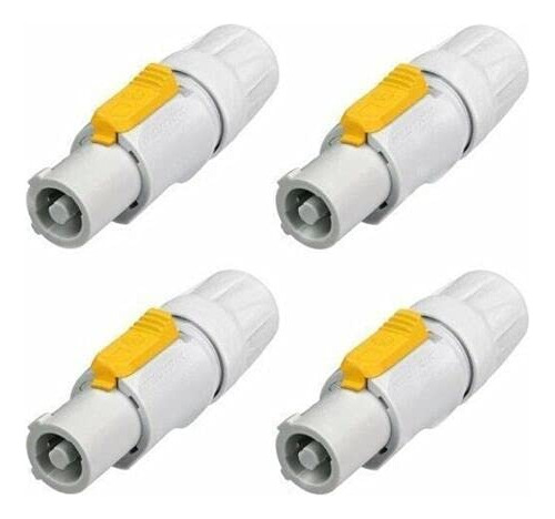 4 Pack Neutrik Nac3fcb Powercon Conector Ac Series Cable Mou