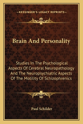 Libro Brain And Personality: Studies In The Psychological...