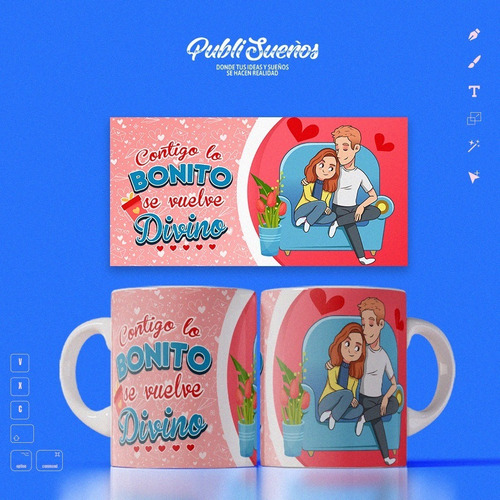 Imagen 2 de 10 de Plantillas Enamorados 47 Diseños / Cod093