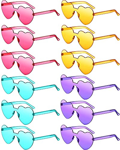 Photect 12 Parejas Corazón Formado Gafas De Sol Sin 547mj