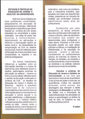 Imagem 2 de 2 de Estudos E Práticas De Educação De Jovens E Adultos