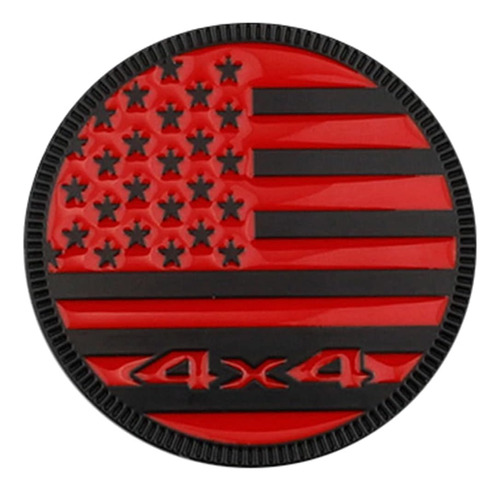 Emblema De Metal Con Letras De 4 X 4, Estilo Bandera De Esta