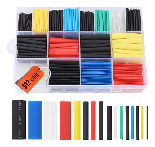 Termofundente Espagueti Kit 580pcs Aislante De Cables _12usd