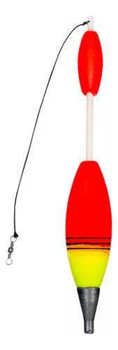 Boia De Arremesso Ref. 31 60g - Boias Barão Cor Vermelho/amarelo
