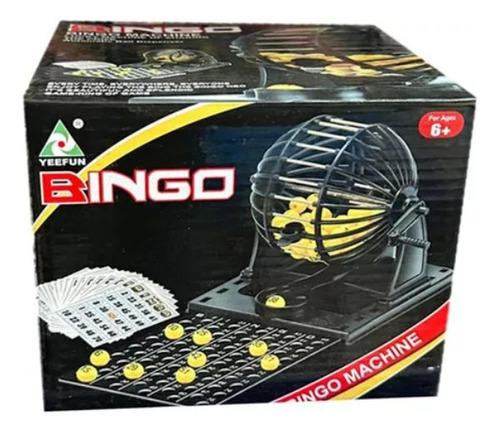 Bingo Juego De Mesa Lotto Negro 6+ Para Niños
