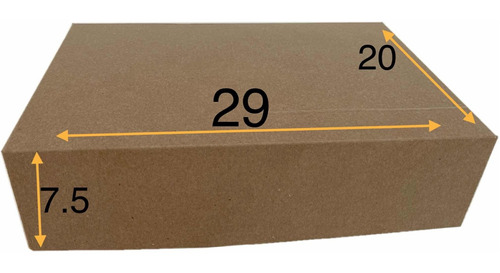 Cajas Cartón Kraft Embalaje Empaque Lote 50 Unidad 29x20x7.5
