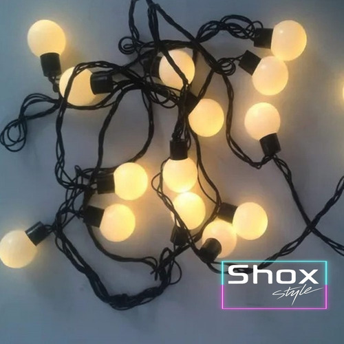 Imagen 5 de 10 de Guirnalda Exterior Cerveceria Led Decoracion 10m Shox Style