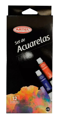 Set De Acuarelas 12 Colores De 12ml Artel