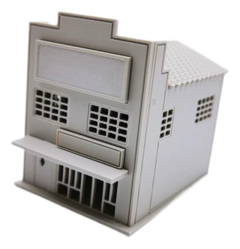 1/64 Ho Building Modelo Ensamblado, 10.5cmx13.5cmx12.8cm