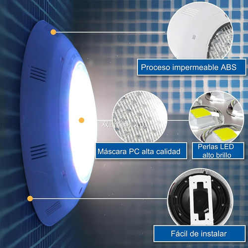 Lamparas Para Alberca 36w Luces Led Rgb Con Control Remote