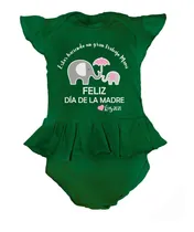 Comprar Pañalero Niña 10 Mayo Feliz Dia De La Madre Vestido Olanes 