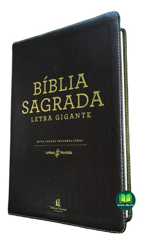 Bíblia Nvi Couro Soft Marrom - Letra Gigante Edição Luxo
