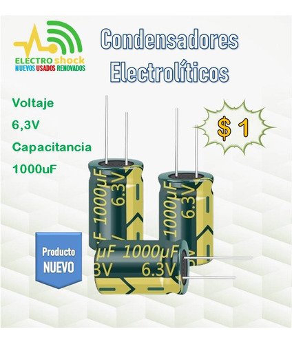 Capacitor 1000uf 6.3vol