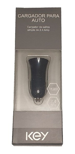 Cargador Para Auto Key Usb 2.4a Carga Rápida Gtía