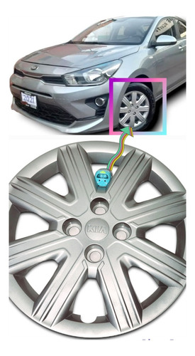 3 Polveras De Acero Para Kia Rio 2021 Pintura Original. (Usado)