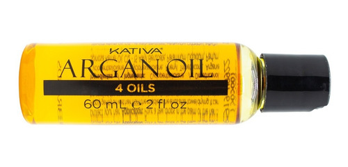 Imagen 2 de 2 de Kativa Argan Oil Serum Reparador Brillo Cabello Seco X 60ml