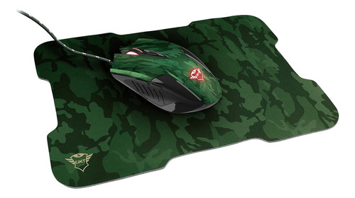 Combo Mouse + Pad Gamer Trust Rixa Gxt781 Camo Dimm