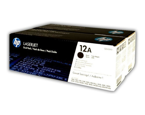 Toner Hp Q2612ad (12ad) (pack 2 Q2612a) L.j.1010,1020 (2,000