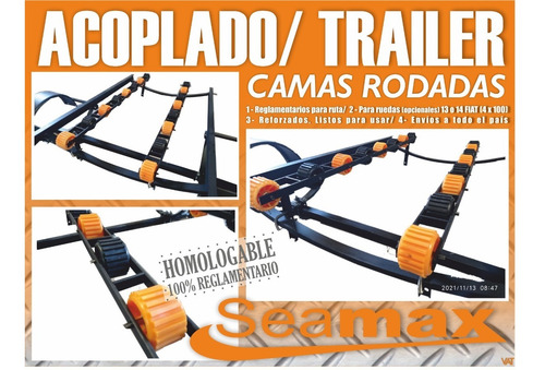 Trailer Multimedida Regulable Hasta 6,0 Mts Full Con Lcm